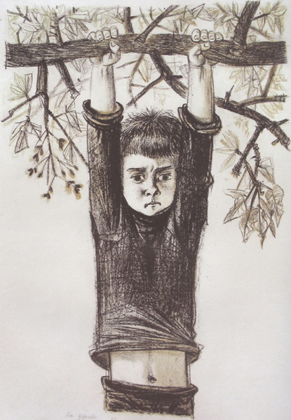 Александр Андреев. На дереве. 1985 год