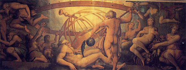 Оскопление Урана Кроносом. Джорджо Вазари и Жерарди Христофано, XVI в.