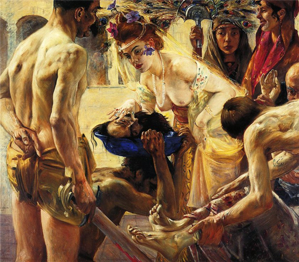 Ловис Коринт. Саломея, 1900. Интересуется глазами пророка