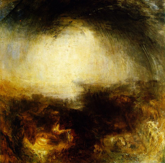 Уильям Тернер. «Тень и мрак. Вечер перед Потопом». 1799