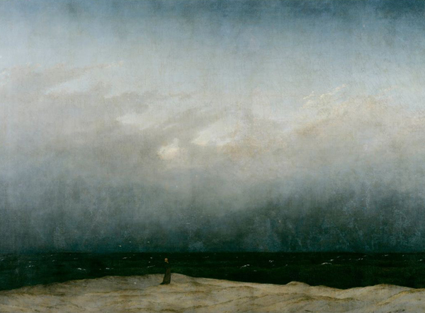 Каспар Давид Фридрих. Монах на берегу моря. 1809
