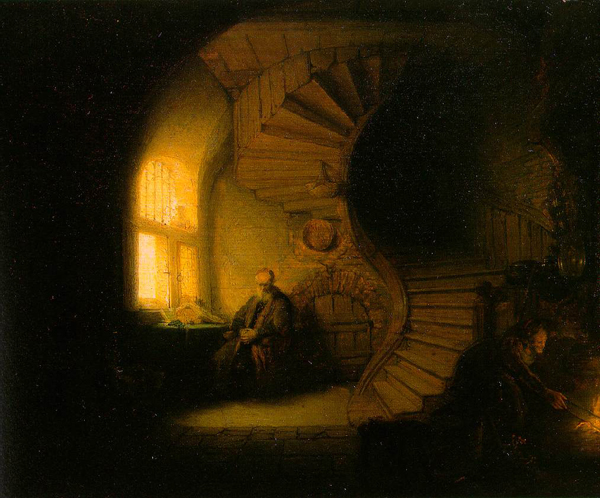 Рембрант. Размышляющий философ. 1632