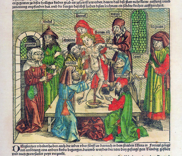 Ритуальное жертвоприношение. Миниатюра из манускрипта 1493 года