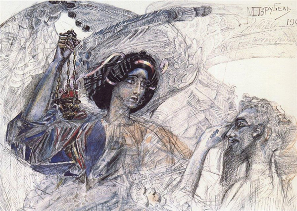 Михаил Александрович Врубель. Шестикрылый серафим. 1905