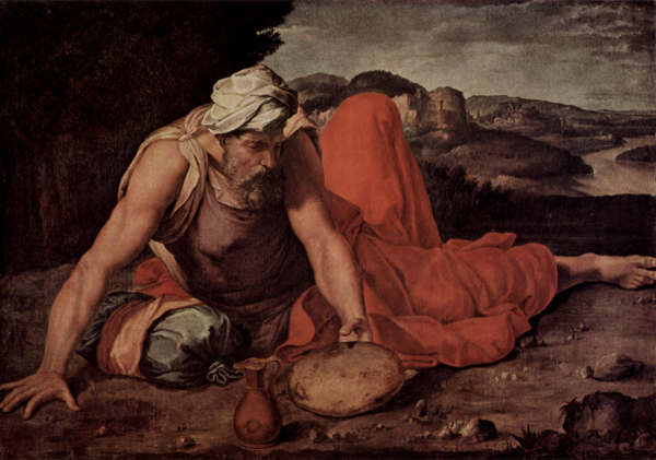 Даниэле да Вольтера. Илья в пустыне. ок 1550—1560