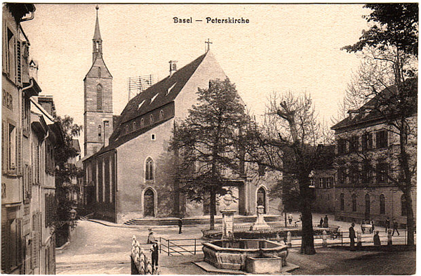 Базель. Церковь св. Петра. Фото 1905 года