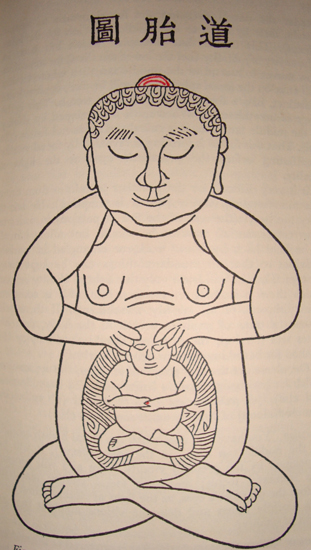 Бессмертный зародыш внутри медитирующего даоса
