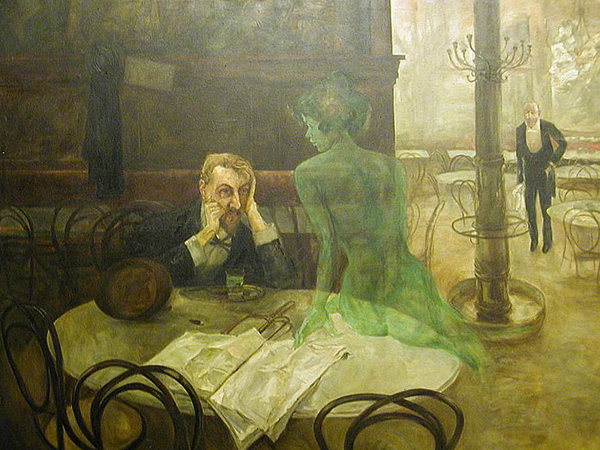 Виктор Олива. «Пьющий абсент». 1901
