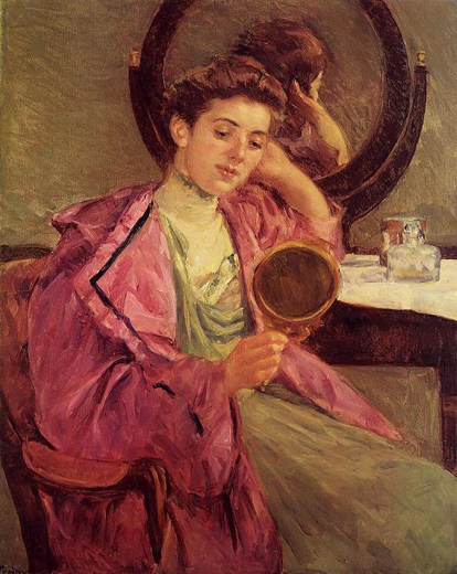 Мэри Кассет. «Женщина за туалетом». 1909
