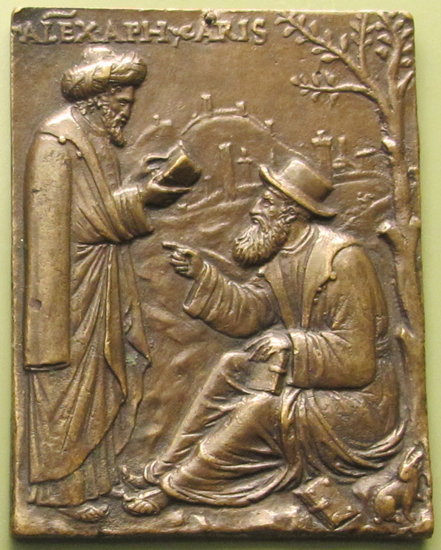 Аристотель и его ученик Александр Македонский