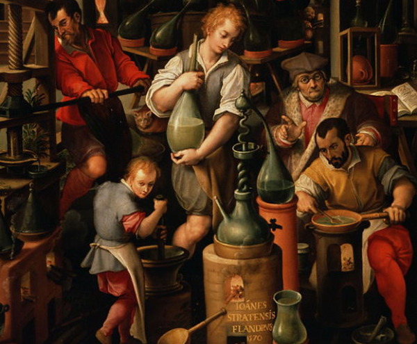 Ян ван дер Страт. «Лаборатория алхимика». 1571