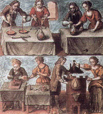 Алхимики за работой. –Minus liber (1702) 