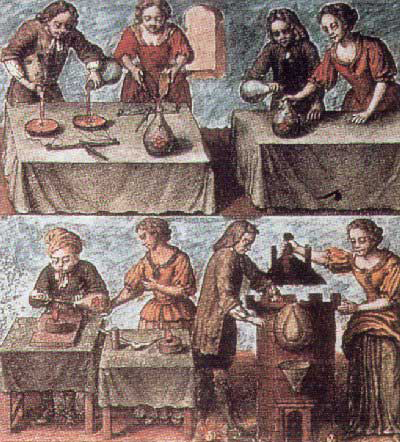 Алхимики за работой. –Minus liber (1702)