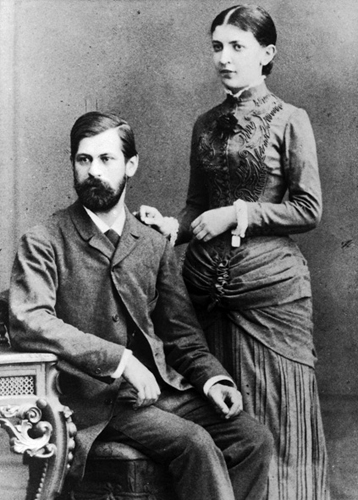 Зигмунд Фрейд и его будущая жена Марта Бернайс. 1885