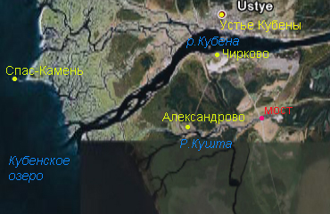 Местность вокруг Куштского места силы
