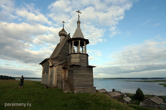 Часовня в Вершинино, под горой Кенозеро