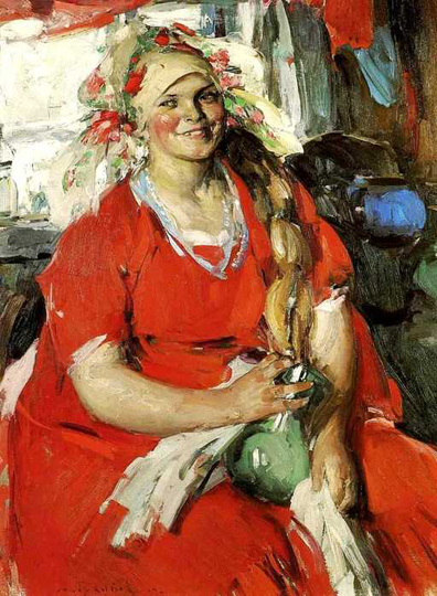 Абрам Архипов. Девушка с кувшином 1927