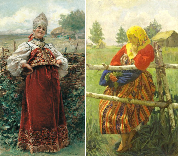 Картина у околицы маковский