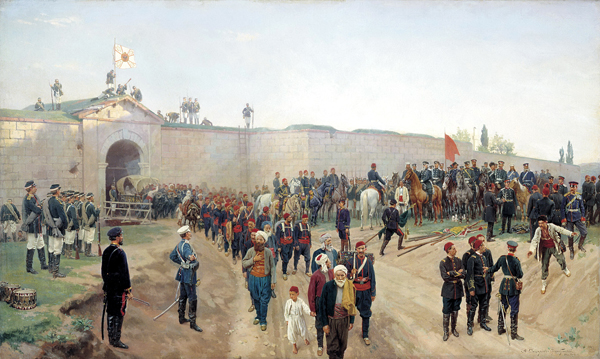 Николай Дмитриев-Оренбургский. Сдача турками крепости Никополь 4 июля 1877 года