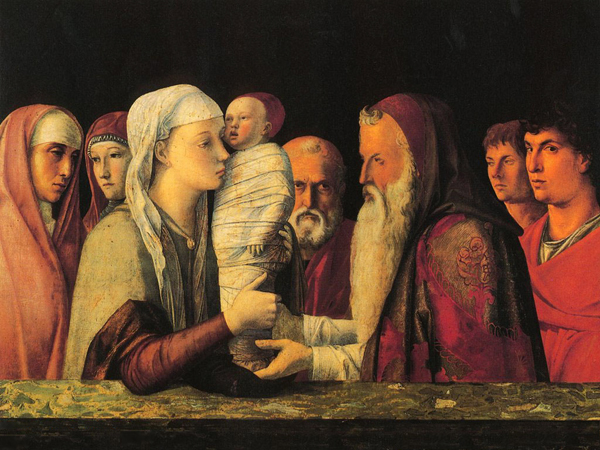Беллини. Мария, младенец Иисус и Сименон Богоприимец