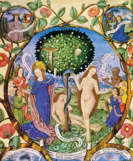 Древо смерти и жизни. Миниатюра Бертольда Фурмеера. 1481
