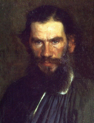 Лев Толстой. Портрет работы Крамского. 1873 год, как раз начало болезни.