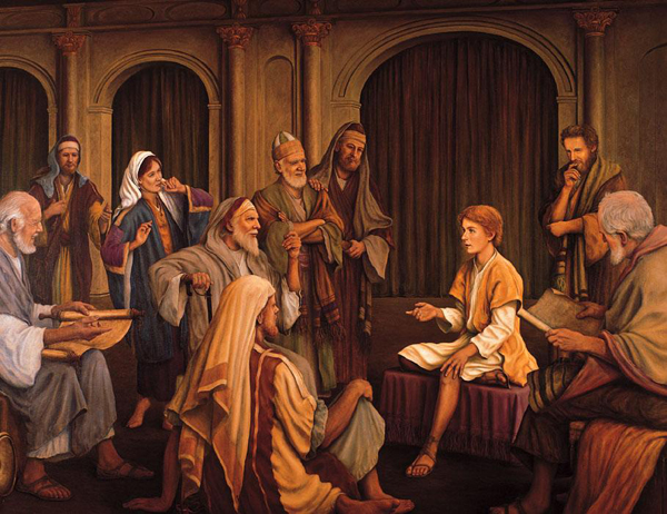 Маленький Иисус беседует с книжниками