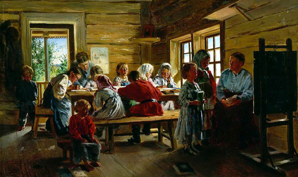Владимир Маковский. В сельской школе