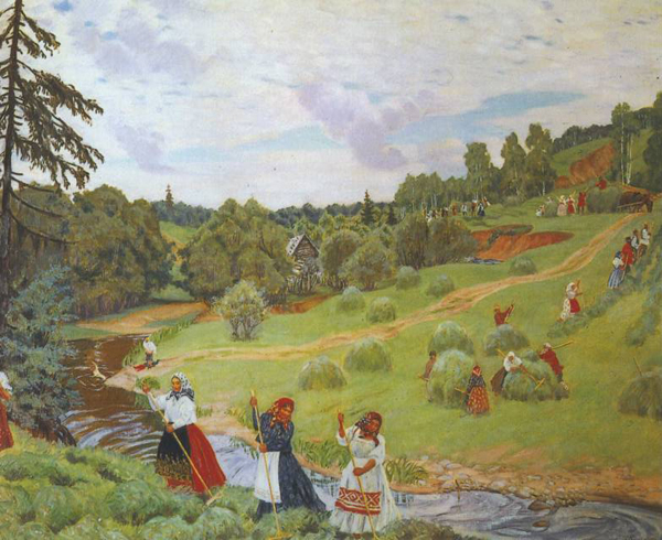 Борис Кустодиев. Сенокос
