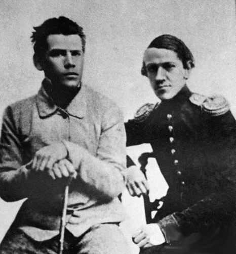 Лев Толстой со старшим братом Николаем, который придумал "муравейное братство"