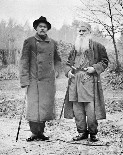 Лев Толстой и Максим Горький