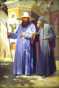 Патриарх Никон (в шляпе)