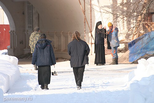 В Иверском монастыре сейчас идет бурное строительство