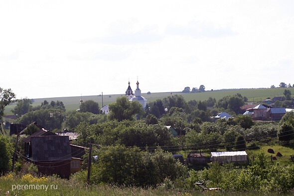 Вид на Волосово с северо-востока