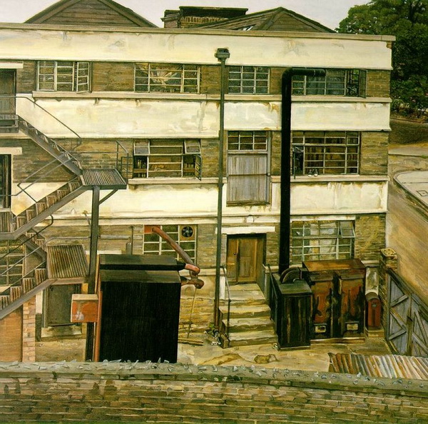 Люсьен Фрейд. Заброшенная фабрика на севере Лондона. 1972 год