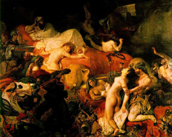 Делакруа. Смерть Сарданопала (Лувр) 