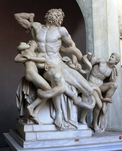 Агесандр Родосский, Полидор, Афинодор. Лаокоон и его сыновья. 50 год до н. э. мрамор