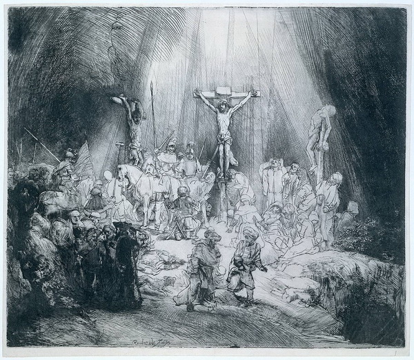 Рембрандт. Три креста 1653 год 