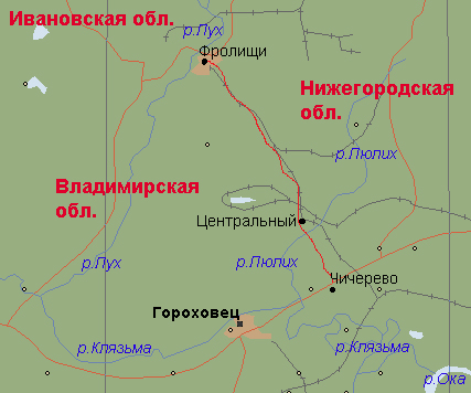 Фролищи нижегородская область на карте