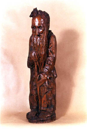 Скульптура Коненкова "Егор - Пасечник". Дерево, 1907 г.