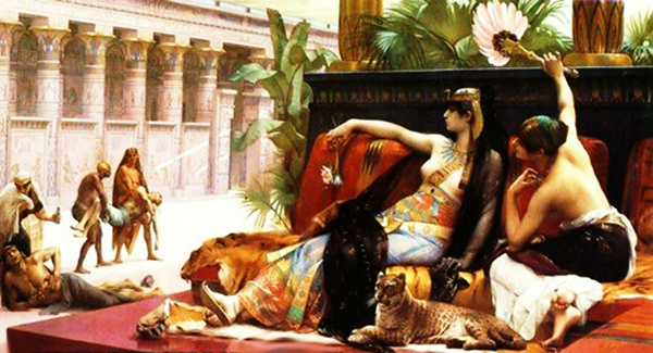 Клеопатра испытывает яды на приговоренных преступниках. Картина Александра Кабанеля