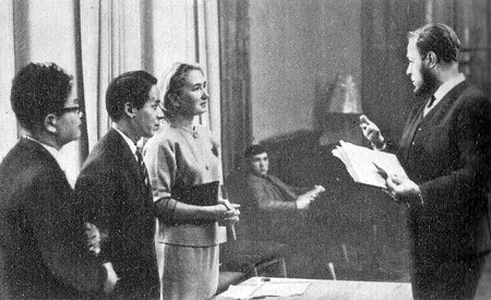 Александр Солженицын дает интервьбю С.Комото. Москва 1966 год
