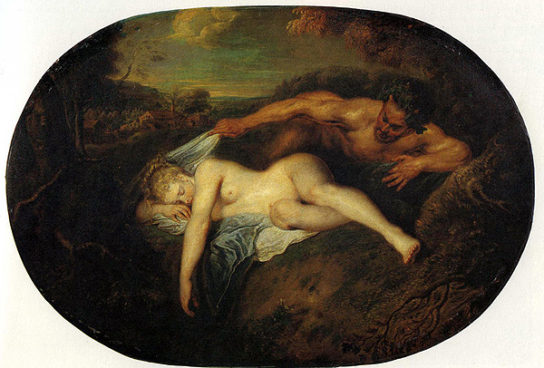 Antoine Watteau "Jupiter und Antiope". Картина, попавшая на обложку оригинального издания "Парфюмер"