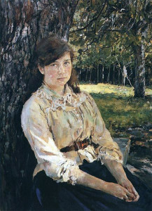Портрет Маши Симонович "Девушка, освещённая солнцем", 1888