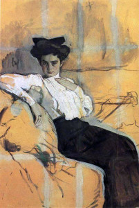 Один из первых портретов Гиршман. 1906