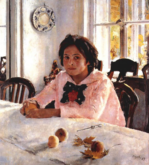 Девочка с персиками. 1887 г. 