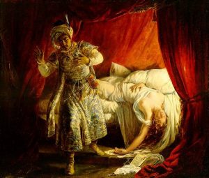 Othello and Desdemona, by Alexandre-Marie Colin