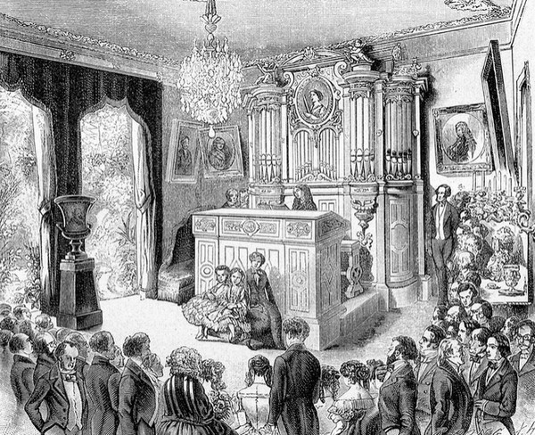 Муз. вечер в салоне Виардо, 1858