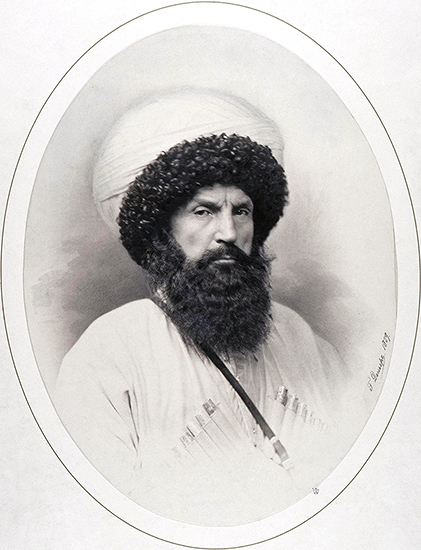 Имам Шамиль. Фото: Андрея Ивановича Деньера, 1859 год