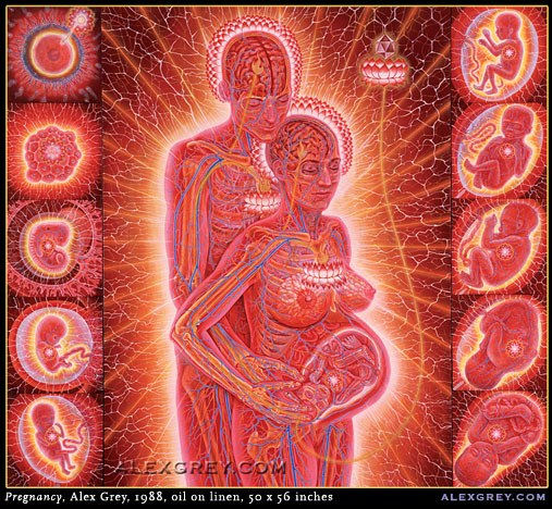 Беременность. Картина художника-визионера Алекса Грэя